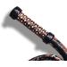 Premium 16 Plaits Real Cowhide Leather Indiana Jones Whip | 4ft-16ft Long | Equestrian Bull Whip with Crackers - Beige/Black/Tan - Buy Online on GoSupps.com