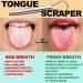 KN FLAX Tongue Scraper 2 Pack - Medical Grade, BPA Free Metal Tongue Cleaner for Adults and Kids - Reduce Bad Breath, Maintain Oral Care - Easy to Use, Non-Synthetic Handle - Buy Online on GoSupps.com