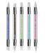 Mwoot 5pcs GEL Nail Art Pen Carving Brush Silicone Head Acrylic Handle Salon Tool Set Nail Art Brush Nail Art Pencil