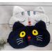 Cute Travel Cat Sleep Eye Mask 2 Pack - Soft Animal Cartoon Blindfold for Women, Girls, Kids - Perfect for Sleep, Plane, Office Nap - White Black - Buy Online on GoSupps.com