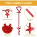 Super Strong Large Dog Binding Posts - Durable Anchor Spike for Camping & Garden - Ideal for Small Medium & Large Dogs - Buy Online on GoSupps.com