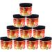 Pohli 200 ml Transparent PET Jars with Black Plastic Lids - Pack of 10 | Durable & Versatile Storage Solutions for International Shipping - Buy Online on GoSupps.com