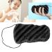 Konjac Sponge Set - 100% Natural Large Body & Face Sponge for Deep Cleansing | Wavy Design (Black) - Perfect for Skincare - Buy Online on GoSupps.com