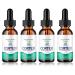 4Pcs Cortexi Ear Drops | 30ml Cortexi Hearing Support Drops | Cortexi Ear Drops | Official Formula | Cortexi Drops | Cortexi Reviews | for Ear Health | Hearing Support | Healthy Eardrum