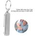 2 in 1 Small Nail Clipper with File and Chain Stainless Steel Toe Finger Nail Clippers Cutter for Handbag Or Travel for Manicures and Pedicures for Men Women Silver - Buy Online on GoSupps.com