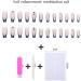 24pcs Long Coffin False Nails French Tip Glitter Blue Stick on Nails Press on Nails with Butterfly Removable Glue-on Nails Full Cover Fake Nails Women Girls Nail Art Accessories 0267Y32 - Buy Online on GoSupps.com
