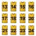 TOPTIE Sets of 12 Numbered Training Vest (#13-24), Soccer Pinnies