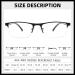 FONHCOO Half-Rim Reading Glasses for Men & Women - Blue Light Filter Visual Aid for Seniors - Stylish & Comfortable 1.0x Magnification - Buy Online on GoSupps.com