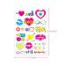 UV Neon Heart Luminous Temporary Tattoo for Bride Wedding and Parties - Waterproof Stickers for Women & Men - Neon Heart Design - Buy Online on GoSupps.com