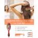 Vented Hair Detangling Brush with Wide Tooth Comb for Women & Kids - Wet/Dry/Curly - Minimize Breakage & Split-Ends - Includes 3 Styling Clips (Tropical Leaves) - Buy Online on GoSupps.com