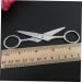 JECOMPRIS 4pcs Stainless Steel Hairdressing Razors & Eyebrow Trimming Scissors Set - Perfect for Precision Grooming - Buy Online on GoSupps.com