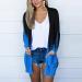 Long Shirt Outerwear Top Thin Warm Knitted Coat Women's Blouse V-Neck Shirt Tunic Long Women's Tunic Women's Shirt Casual Checked Shirt Women's Winter Chunky Knit Jacket E-blue. L - Buy Online on GoSupps.com