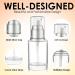 1 Oz Refillable Clear Glass Lotion Pump Bottle Set - Luxury Travel Containers for Cosmetics & Creams (Pack of 3 - Buy Online on GoSupps.com