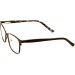 V.W.E. Women's Fashion Stainless Steel Reading Glasses Frame - Clear Lens Metal Readers - Brown 2.75x - Buy Online on GoSupps.com