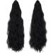18" Long Claw Ponytail Extensions One Piece Mini Claw/Jaw Clip in on Curly Wavy Ponytail Hair Extension Hairpieces 18 inch-Curly Dark Black (Mini Claw) - Buy Online on GoSupps.com