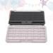 2-Piece 24 Grids Refillable Makeup Palette Case | Cosmetic Lipstick Lip Balm & Eyeshadow Organizer - White & Black - Buy Online on GoSupps.com