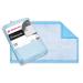 Dealmed Economy Absorbency Medical Underpads, 100 Count Disposable 2-Ply Tissue Fill, 17" X 24, Blue, Perfect as Pet Pads, Medical Table Barrier, Furniture Protection, 100 Count (1 Pack) Economy Absorbency 1 Pack