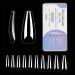 ToouYoun 400pcs Clear Press on Nails Coffin Fake Nail Tips Long Full Cover Acrylic False Nails for Women Nail Art DIY Decoration,10 Size Clear coffin nails
