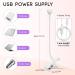 AORAEM LED Nail Lamp Nail Dryer Nail Lamp for Gel Polish with Clamp and Gooesneck 4 Speed U V Lamp for Curing for Nail Salon and Home DIY (White) White-02 - Buy Online on GoSupps.com