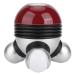 Back massage device mini-compact-electrical body massage device with 3 massage heads for pain relief in the neck and legs wireless hand vibration massage hand massage gauge 3.7 red