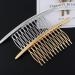 LALAFINA Hair Styling Accessories - 2pcs Metal Wire Hair Combs for Bridal Wedding Veil - Assorted Colors - 10.8X4cm - Buy Online on GoSupps.com