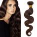 SEGO 20 "1 Bundle Brazilian Extensions Human Body Wave Wave Weaven Virgin 100% unprocecious real hair hair extension dark brown 20" -1 bundle