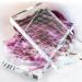 2-in-1 Eyelash Extension Crystal Palette & Glass False Eyelash Stand Tray - Streak Tile Holder for Lashes Glue & Nail Art - Set of 3 Pieces - Buy Online on GoSupps.com