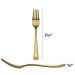 Plasticpro Disposable Heavy Duty Gold Plastic Forks - Pack of 40 Forks | Fancy Silverware for Catering, Events, Parties, and Weddings - Buy Online on GoSupps.com