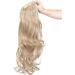 Silk-co 24inch Claw on Ponytail Hair Extensions Dark Blond&Bleach Blond Wavy Curly Hairpiece Pony Tail Wrap around Bonding 24inch (Pack of 1) Dark Blond&Bleach Blond - Buy Online on GoSupps.com