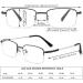 Lightweight Titanium Alloy Half-Frame Business Reading Glasses for Men | Blue Light Blocking 3.0x Gold Readers - International Shipping Available - Buy Online on GoSupps.com