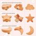 12PCS Wooden Cabinet Knobs Star Moon Cloud Shape Wood Knobs for Nursery Room Kids Dresser Knobs Nursery Drawer Handles with Screws - Buy Online on GoSupps.com