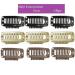 10pcs Brown Wig Clips & Hair Extension Combs - Secure Your Style | International Shipping Available - Buy Online on GoSupps.com