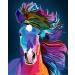 iCoostor Wooden Framed Paint by Numbers DIY Acrylic Painting Kit for Kids & Adults Beginner - 12" x 16"Abstract Horse Pattern 12"Wx16"L Framed Horse