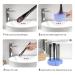 Silicone 2 in 1 Brush Cleaning Mat with Color Removal Sponge - Blue | Storage Holder, Air Dry, Instant Makeup Brushes Cleaning - Buy Online on GoSupps.com