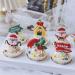 Merry Christmas Cake Topper 5pcs Christmas Cupcake Topper for Christmas Theme Party Cake Cupcake Santa Clause Xmas Tree - Buy Online on GoSupps.com