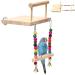 2pcs Bird Platform Stand Wooden Platform Play Exercise Stands Parrot Perches and Swing Bird Cage Toys Wood Swing Ferris Wheel Chewing for Parakeet Cockatiel Conure(size:1set) - Buy Online on GoSupps.com