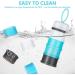 Vicloon Baby Milk Powder Dispenser - 2PCS Portable 4 Layer Storage Container for Kids - 120ml per Layer - Stackable Snack Pots in Gray & Pink/Blue - Buy Online on GoSupps.com