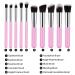 10 Piece Soft Pink Makeup Brush Set with Synthetic Bristles - Cruelty-Free Beauty Tools - Buy Online on GoSupps.com