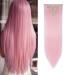 Clip in Hair Extensions 8Pcs 26inch Long Straight for Full Head 18 Clips Synthetic Hairpiece Extension -Light Pink 26 Inch Straight #Light Pink