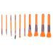 Soft Hair Eyeshadow Loose Powder Makeup Brush Beginner Cosmetic Brush Set Makeup Tool (orange)