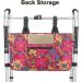 Detachable Heat Compartment Walker Bag - Water Resistant Tote Organizer for Folding Rollator, Wheelchairs - Bariatric Walkers (Flower) - Buy Online on GoSupps.com