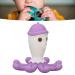 Octopus Silicone Baby Teething Toy | Soft Cartoon Teether Ring & Ergonomic Gum Massager for Brain Development - Buy Online on GoSupps.com