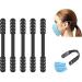 Adjustable Mask Holder - 5 Pack Anti-Slip Silicone Ear Protection Bands for Adults & Kids - Black - Buy Online on GoSupps.com