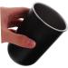 Alipis Stainless Steel Mouthwash Cup - Reusable Rustproof Bathroom Cup for Students | Double Layer Toothbrush & Toothpaste Holder - 12x8cm Black - Buy Online on GoSupps.com