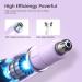 Nose Hair Trimmer for Women - 2 in 1 Painless Eyebrow & Facial Hair Remover | USB Rechargeable | Easy to Clean | Double Edged Blades | Purple - Buy Online on GoSupps.com