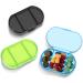 Shop WLLHYF 3 Pack Pill Organizer - Moisture Proof 3 Compartment Case for Travel & Vitamins - Green Blue Black - Ideal Fish Oil Supplement Holder - Buy Online on GoSupps.com