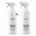 Junali surfaces gloss cleaner care for high gloss kitchen antistatic with a pearl effect spray sealing for natural stone chrome glass plastic painted wooden furniture (2x 500 ml)