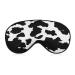 Cow Skin Animal Pattern Sleep Mask for Women Adjustable Sleeping Eye Shades Cover with Elastic Strap