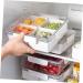 FELTECHELECTR Dried Fruit Plate Fruit Tray with Lid Appetizer Tray Party Candy Case Child Vegetable Storage Rack 20X20X6.5CM White - Buy Online on GoSupps.com