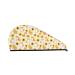 Hair Towel Wrap Hair Drying Towel with Button Towel Turban Head Towel to Dry Hair Quickly (Shiba Inu Dog and Sunflower)